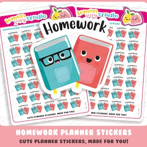 35 lindas pegatinas de planificación de tareas / escuelas / colegios / universidades