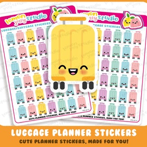 42 lindas pegatinas para planificador de equipaje/viajes/vacaciones/vacaciones/descansos