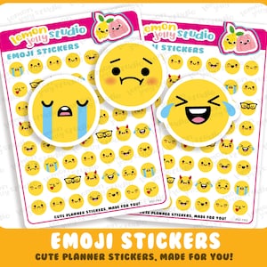 56 leuke plannerstickers voor emoji's/stemmingen