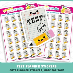 30 Cute Test/Exam/College/University/School Planner Stickers
