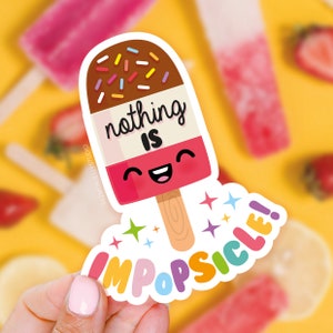Lemon Jelly Studio: niente è impossibile! Adesivo in vinile grande/Laptop/Ipad/Kawaii/Carino