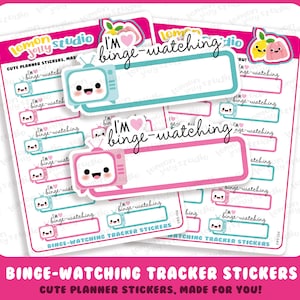 12 simpatici adesivi per agenda tracker per binge-watching