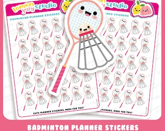 30 Leuke Badminton / Sport Planner Stickers