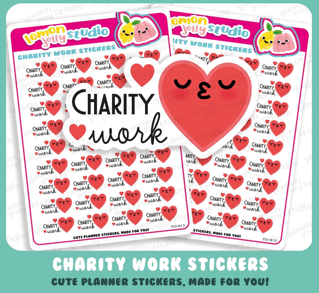 36 Charity Work/volunteer Planner Stickers - Etsy