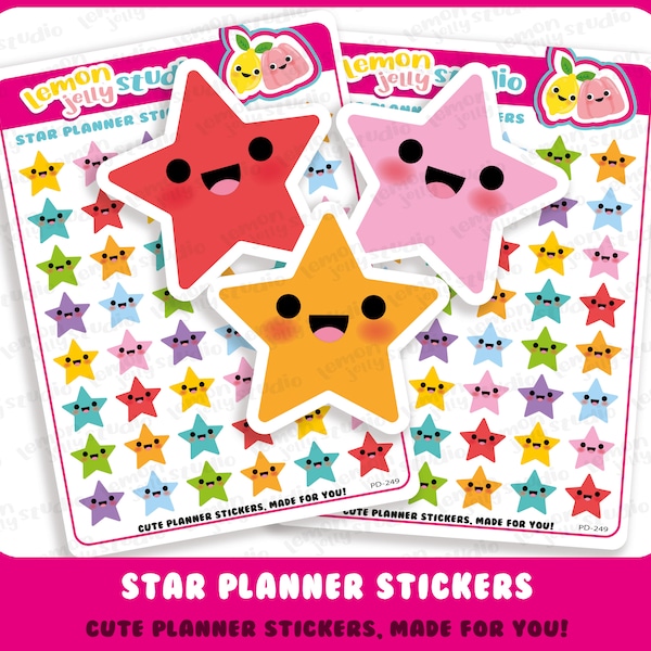 48 Cute Star/Reward Planner Stickers