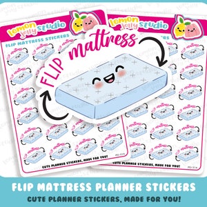 24 Leuke Flip Matras/Bed Planner Stickers