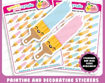 35 Cute Painting & Decorating/DIY/Chores Planner Stickers