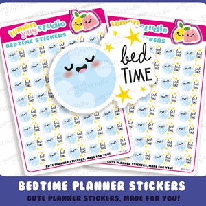 40 schattige bedtijdplannerstickers