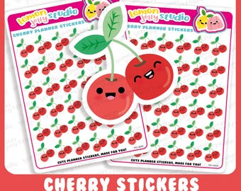 36 Cute Cherry Planner Stickers