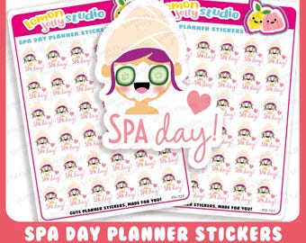 36 lindas pegatinas para agendas de spa y salud