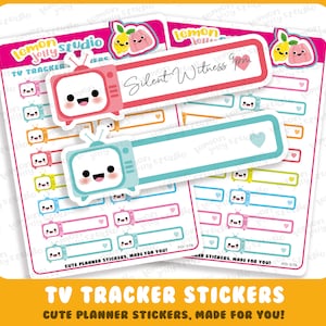 16 simpatici adesivi per tracker TV/film/film