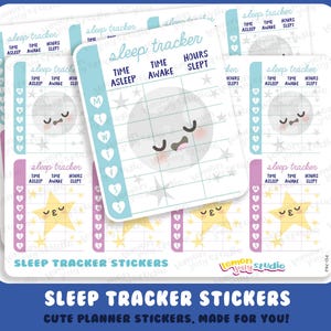 8 leuke plannerstickers voor wekelijkse slaaptrackers