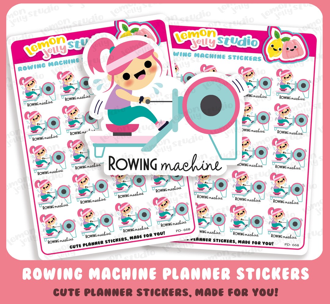 20 Cute Rowing Machine Fitness/workout/exercise Planner Stickers - Etsy
