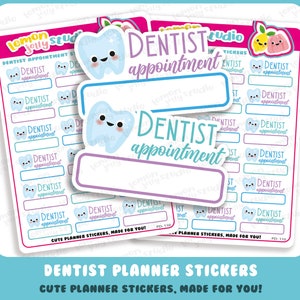 18 Cute Dentist Planner Stickers