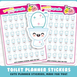 42 schattige toilet/klusjes/huishoudelijk werk planner stickers