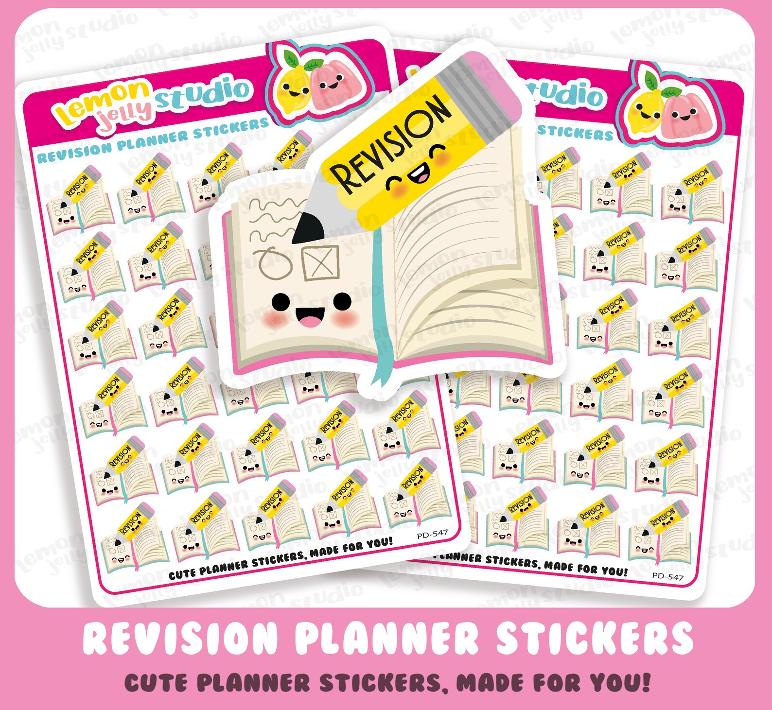 Revision Time Sticker 30 Cute Revision/study/college/university/school Planner Stickers - Etsy