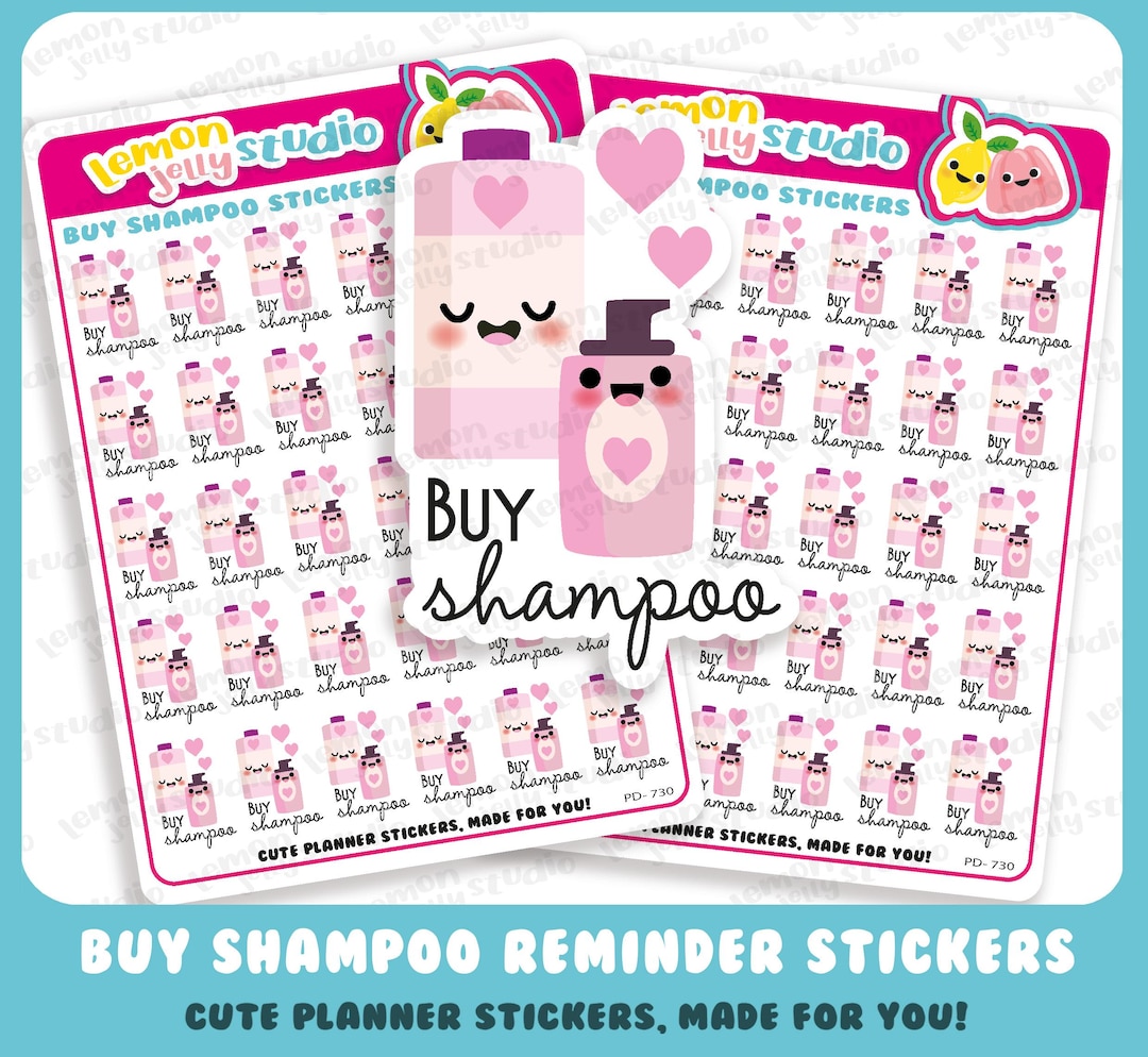 30 Cute Buy Shampoo Reminder Planner Stickers - Etsy