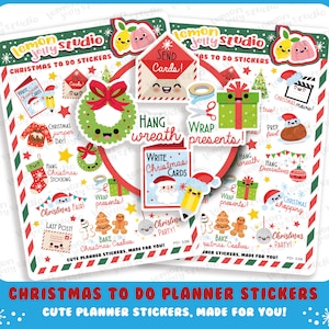 16 süße Weihnachten To Do/Bucket List/Festliche/Feiertage Planner Sticker