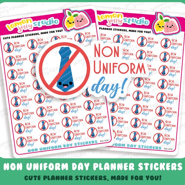 32 Cute Non Uniform Day Planner Stickers