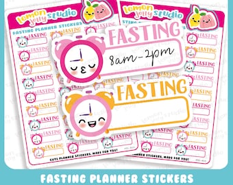 27 Cute Fasting Tracker Stickers