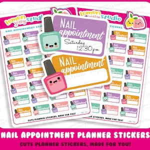 28 Leuke Nagel / Manicure / Pedicure Afspraak Planner Stickers