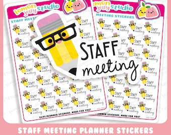 35 Cute Staff Meeting Planner Stickers