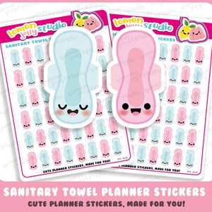 48 schattige maandverbandplannerstickers