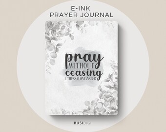 Eink Prayer Journal Template: Sermon & Gratitude Notes (Digital)