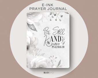 Eink Digital Prayer Journal: Floral Design, Compatible with Goodnotes