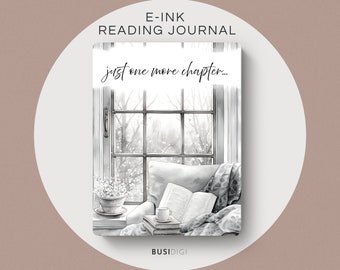 Eink Reading Planner: Digital Book Review Template (Compatible with Goodnotes)