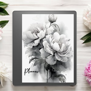 Kindle Scribe Planner | Watercolor Floral Kindle Scribe Template