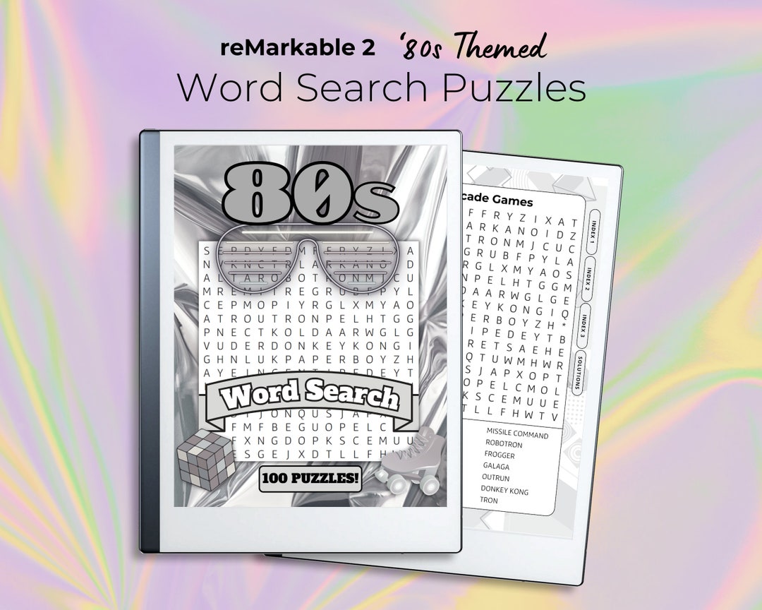 Remarkable Puzzles 80s Word Search Remarkable Word Search Remarkable