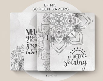 Eink Notebook Cover by BusiDigiCo, Mandala Screen Saver, Compatible with Supernote
