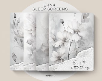 Eink Screen Saver by BusiDigiCo, Wildflowers Suspend Screen, compatible with Supernote
