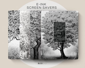 Eink Screen Saver by BusiDigiCo, Natures Trees Suspend Screen, Compatible with Supernote