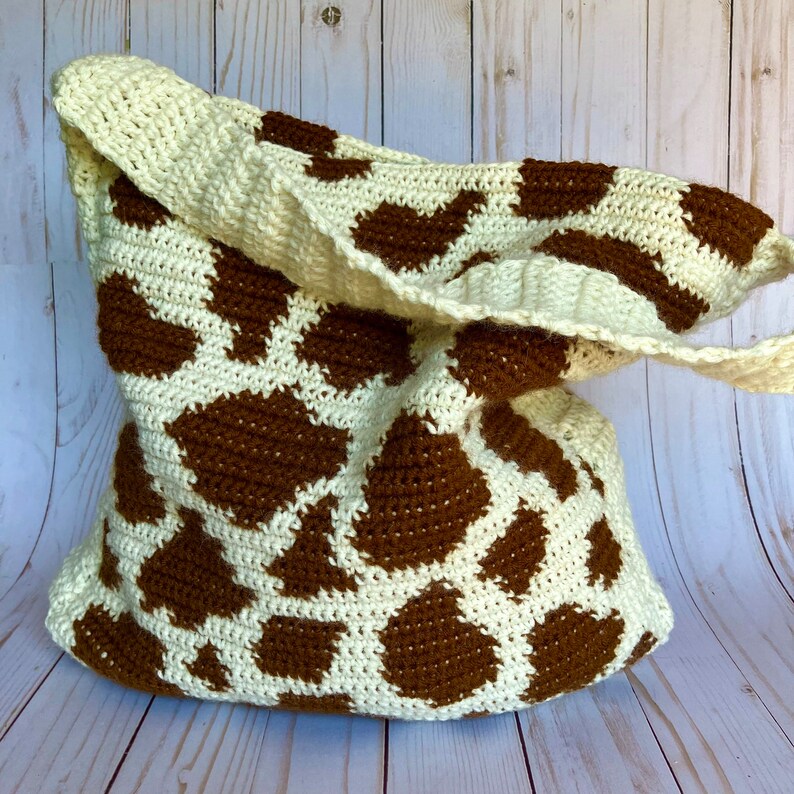 Cow Print Tote Bag Crochet Pattern image 2