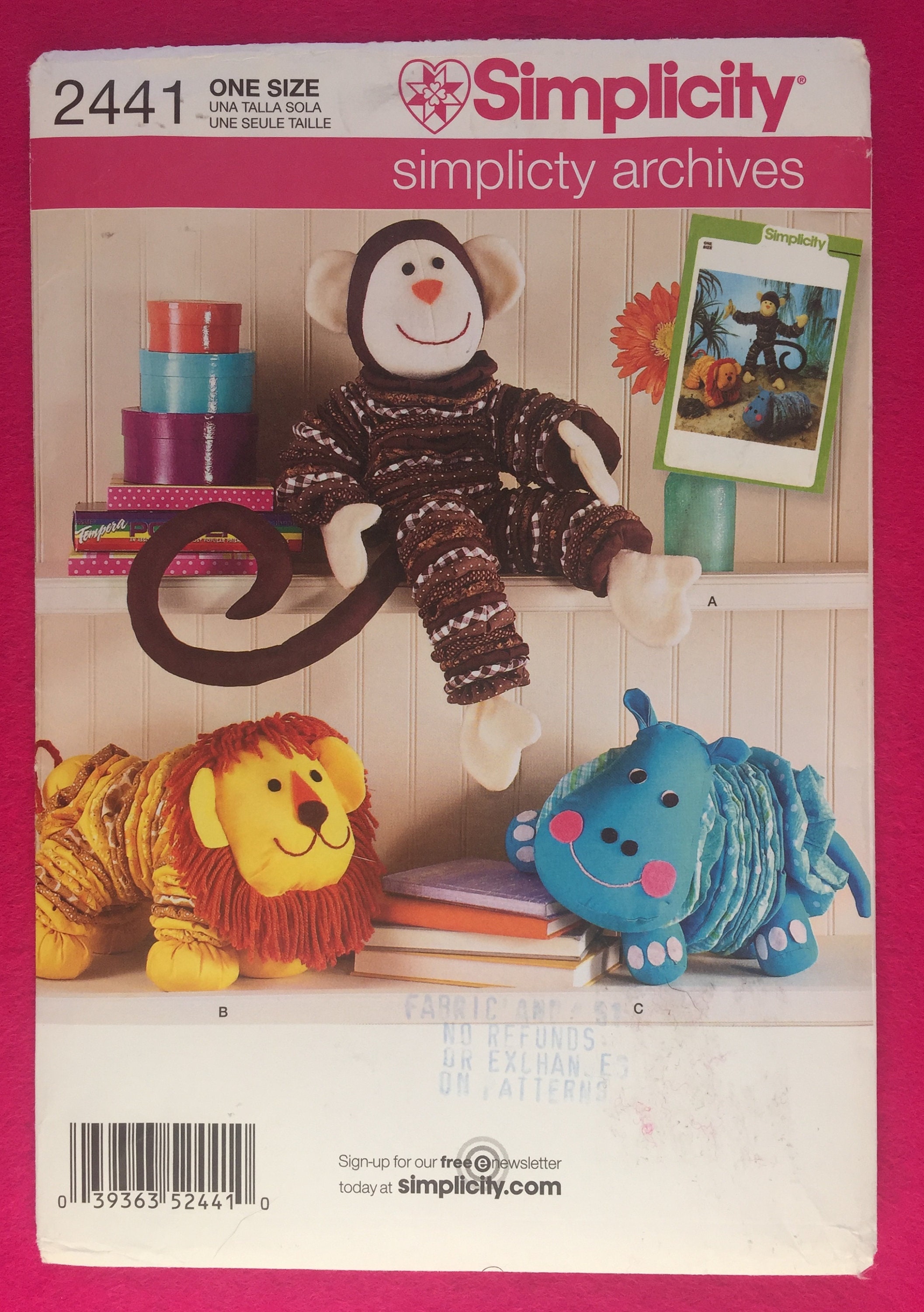 Mini Monkey Modern Kids Counted Cross Stitch Kit Easy Beginner Level