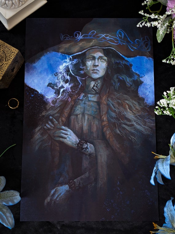 Exclusive ELDEN RING art print of Ranni The Witch