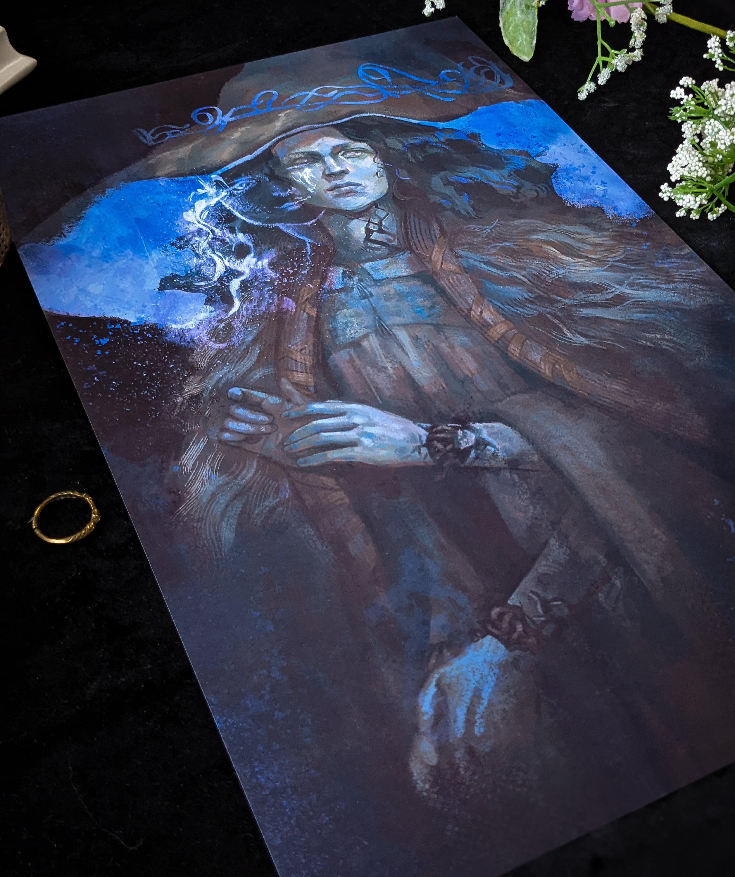 Elden Ring Ranni the Witch A4 Print Fan Art Watercolor 