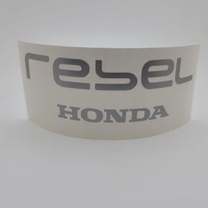 Rebel Rear Fender Vinyl Decal 4&quot; x 1 1/4&quot;