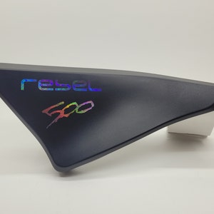 Rebel 500 Side Cover Shimmer and Holographic Vinyl Decal Set