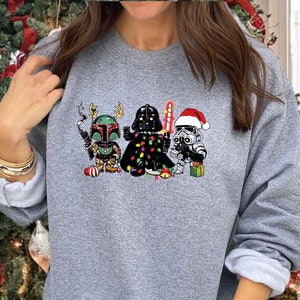 Christmas Star Wars Sweatshirt, Disney Christmas Shirt, Darth Vader Xmas Sweatshirt, Disney Family Holiday Sweatshirt, Merry Christmas