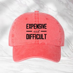 Expensive And Difficult Hat, Sarcastic Hat, Cute Gift For Mom, Funny Cap, Girlfriend Gift, Wife Hat, Mom Life Cap image 2