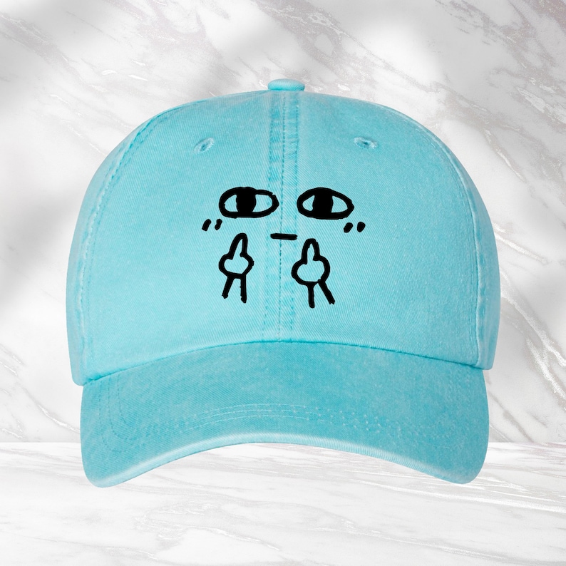 Middle Finger Hat, Funny Hat, Sarcastic Cap, Humorous Hat, Hilarious Hat, Gift For Friends, Summer Cap, Beach Hat, Embroidery Effect Hat bild 3