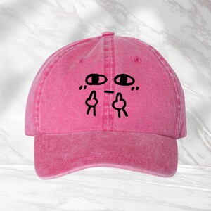 Middle Finger Hat, Funny Hat, Sarcastic Cap, Humorous Hat, Hilarious Hat, Gift For Friends, Summer Cap, Beach Hat, Embroidery Effect Hat bild 5