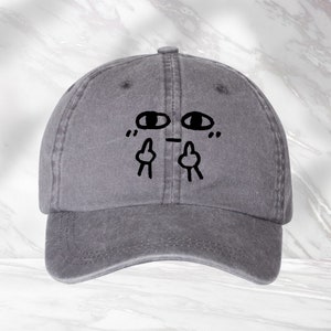 Middle Finger Hat, Funny Hat, Sarcastic Cap, Humorous Hat, Hilarious Hat, Gift For Friends, Summer Cap, Beach Hat, Embroidery Effect Hat bild 6