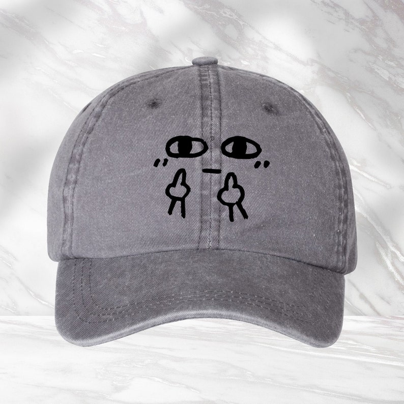 Middle Finger Hat, Funny Hat, Sarcastic Cap, Humorous Hat, Hilarious Hat, Gift For Friends, Summer Cap, Beach Hat, Embroidery Effect Hat bild 6