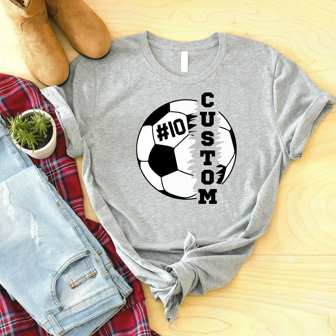 Custom Soccer Player Number Shirt Personalized Soccer Game - Etsy