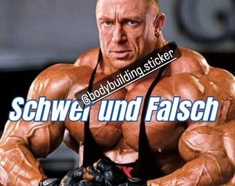 Pack of 10 Markus Rühl Heavy and Wrong Bodybuilding Trenbolone Meme Sticker Decal