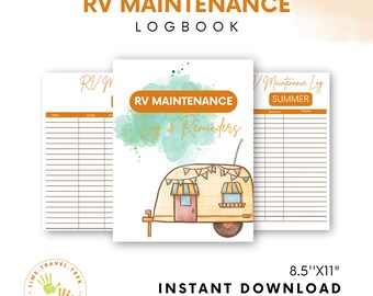 RV Maintenance Log & Reminders Journal